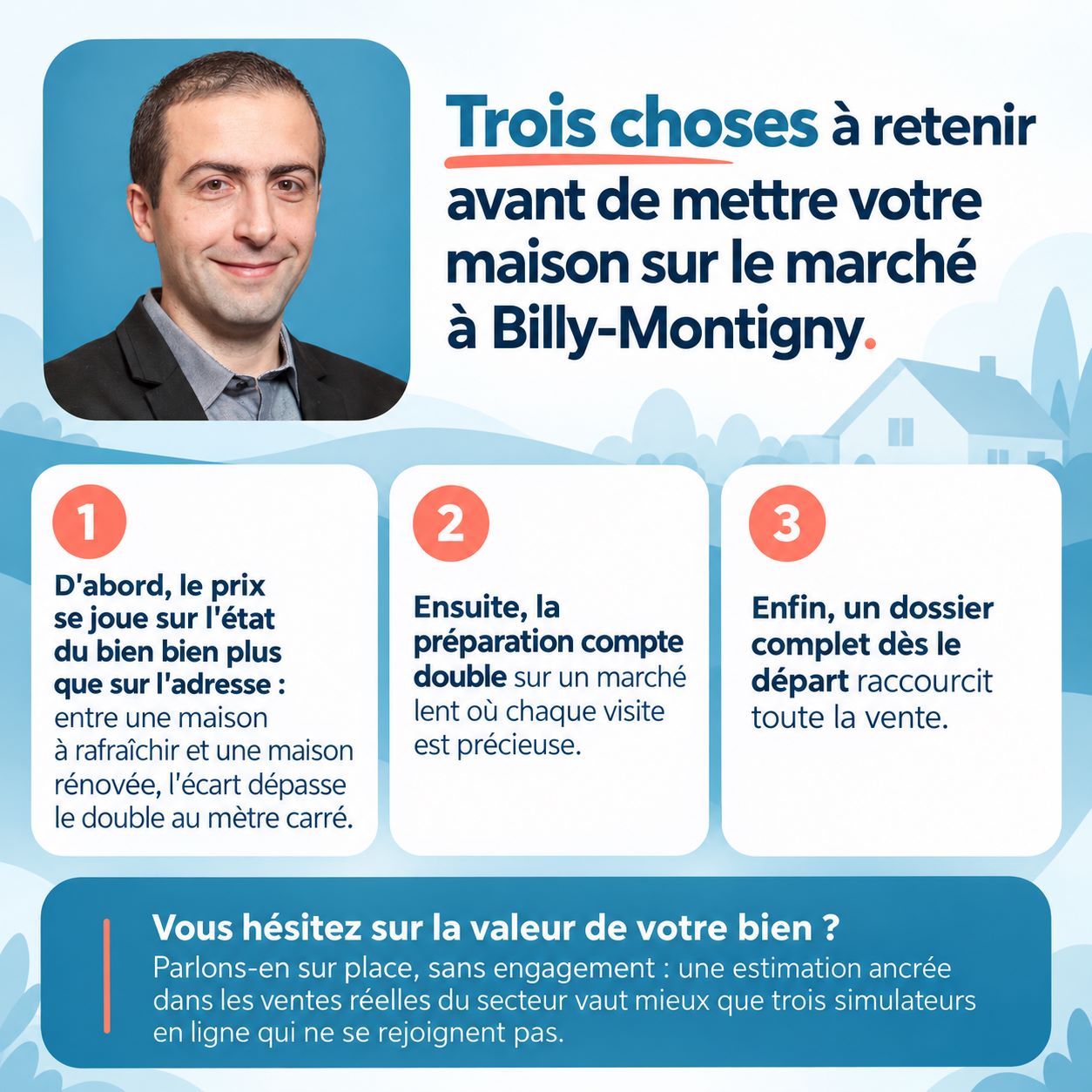 Infographie : vendre sa maison à Billy-Montigny, les chiffres clés du marché